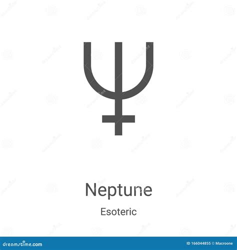 Neptune Icon Vector From Esoteric Collection Thin Line Neptune Outline