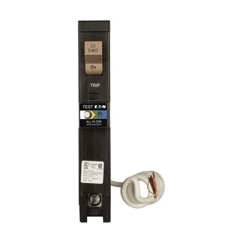 Eaton Type Ch 20 Amp 1 Pole Dual Function Afcigfci Circuit Breaker In