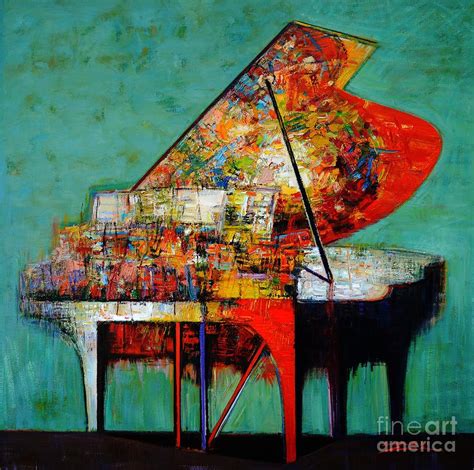 Piano No55 Love Painting By Zheng Li Fine Art America