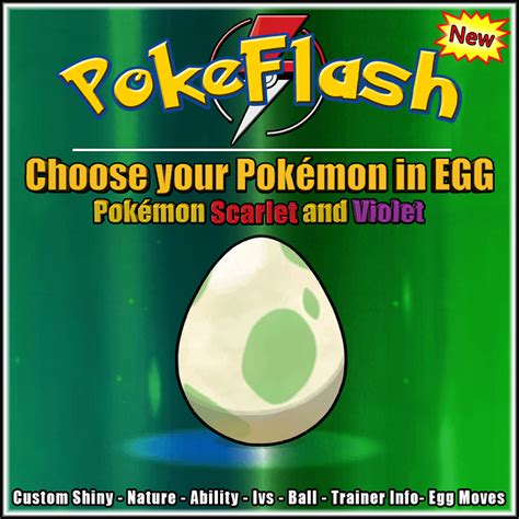 Pokémon Egg Fully Customized Scarlet And Violet Pokeflash
