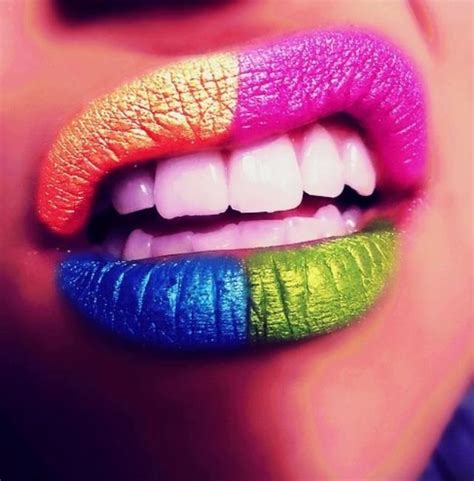 Colored Lips Beautiful Lips Lip Art Lipstick Art