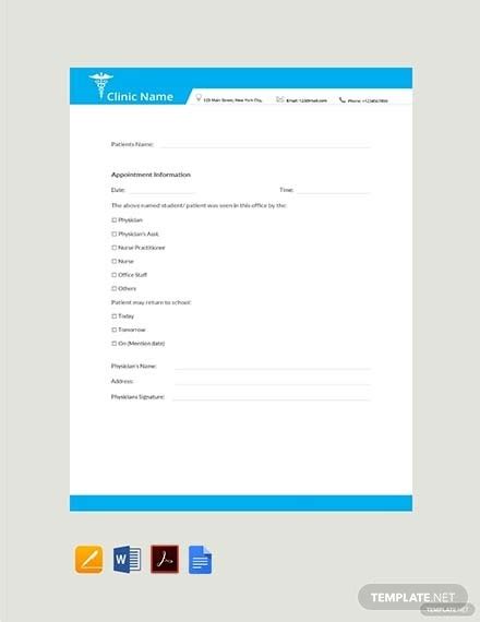 Edit the template to match your information 3. How to Make a Doctor's Note in Word [ 10+ Templates to ...