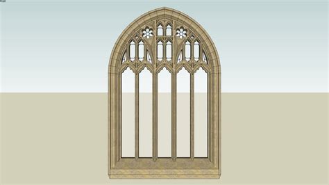 3d Victorian Arched Gothic Church Window 3d Warehouse