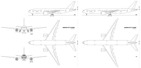 Boeing 777 Blueprint Download Free Blueprint For 3d Modeling