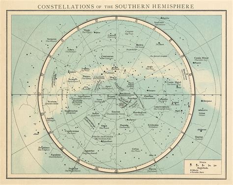 Southern Hemisphere Constellations Night Sky Star Chart The Times