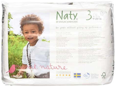 Naty By Nature Babycare Eco Friendly Premium Disposable Diapers For