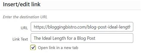 How To Create A Hyperlink In A Blog Post Blogging Bistro