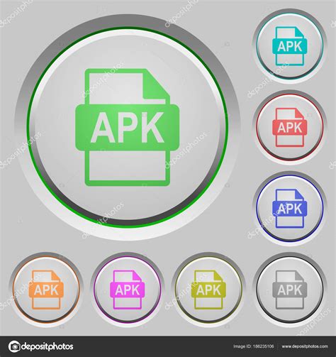 Apk File Format Push Buttons Stock Vector Image By ©renegadehomie