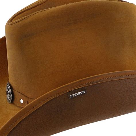 Mens Stetson Roxbury Shapeable Leather Western Hat Band