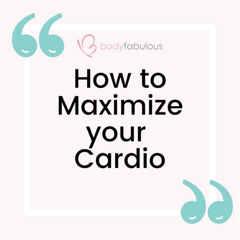 How To Maximize Your Cardio Training