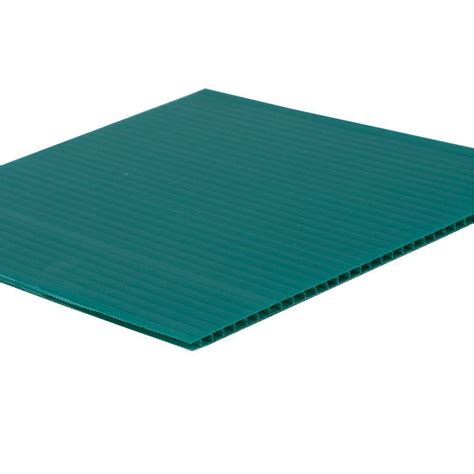 48 In X 96 In X 0157 In Green Corrugated Plastic Sheet 10 Pack