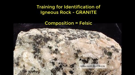 Identification Igneous Rock Granite Felsic Youtube