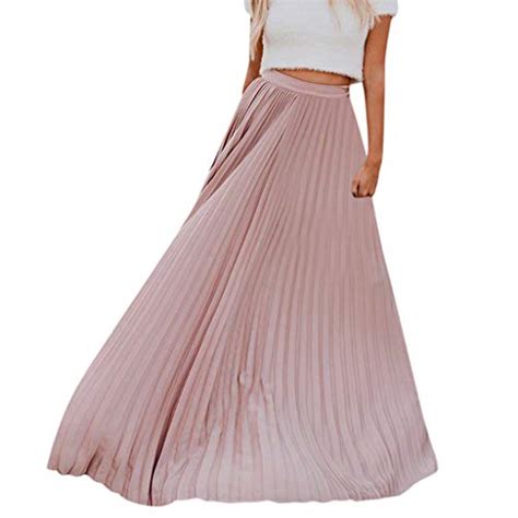 Top 10 Accordion Pleated Long Maxi Skirt Womens Skirts Rolomon