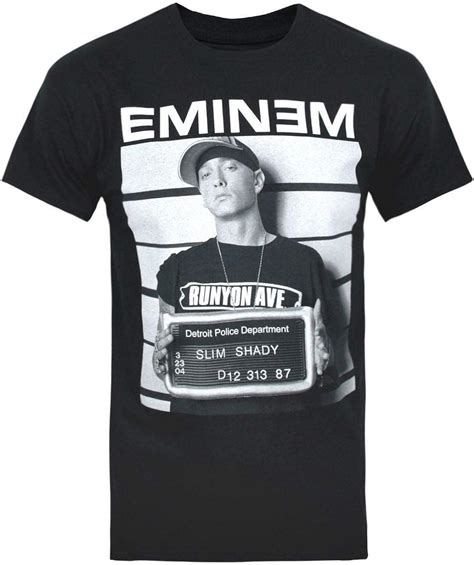 Official Eminem Arrest Mens T Shirt Amazones Ropa Y Accesorios
