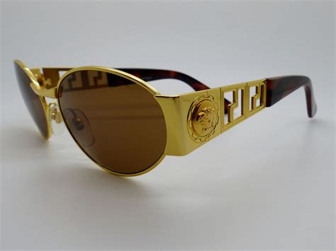 Rare Vintage Gianni Versace Sunglasses Mod S38 Col 030 New Old Stock 1980s Gianni Versace
