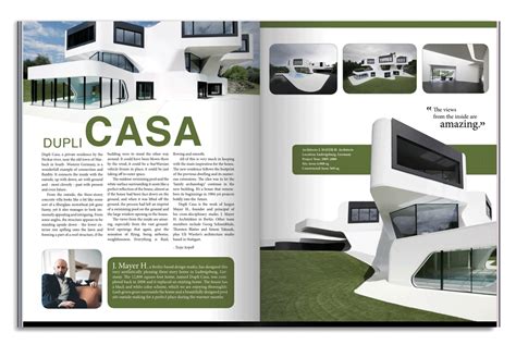 Dupli Casa Architecture Magazine Spread On Behance