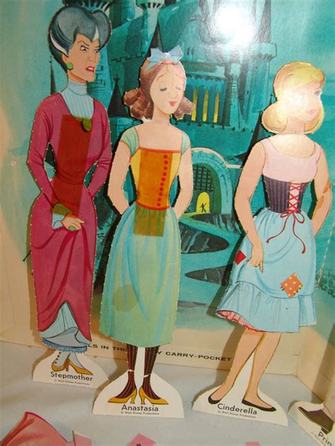 Vintage Cinderella Paperdolls Original 1964 Excellent Condition Disney