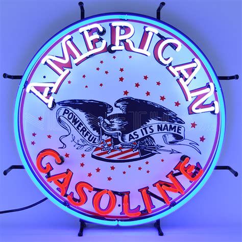 Gas American Gasoline Neon Sign Automotive Neon Signs Everything Neon