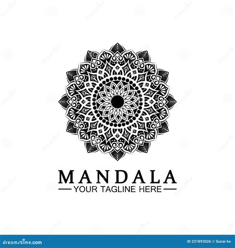 Mandala Logo Design Vector Template Stock Vector Illustration Of Yoga