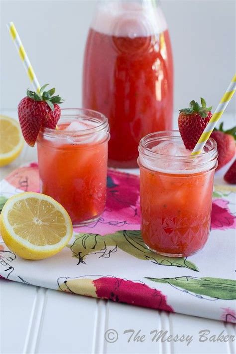 Strawberry Basil Lemonade Spiked Or Unspiked ~ Sundaysupper Strawberry Drink Recipes Basil