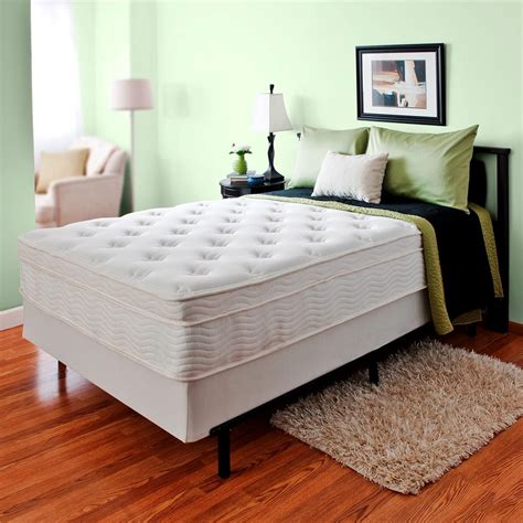 A queen mattress is wider and longer than a twin. Night Therapy 13 Inch Spring Mattress and Bi-Fold Box ...