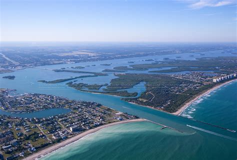 Aerial Photo Fort Pierce Inlet Florida