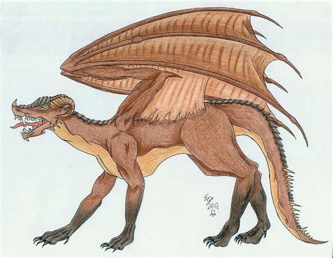 Brown Dragon By Kainsevilbunny On Deviantart