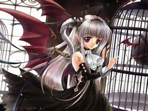 Demon Bat Anime Girl Facebook Timeline Cover Backgrounds