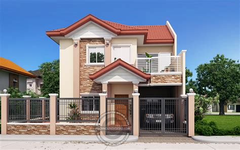 Andres Two Storey House With Firewall Pinoy House Designs