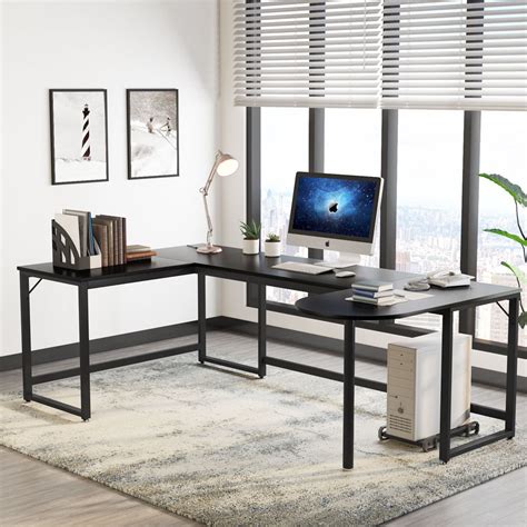 Tribesigns U Shaped Desk Large L Shaped Desk Corner Computer Office