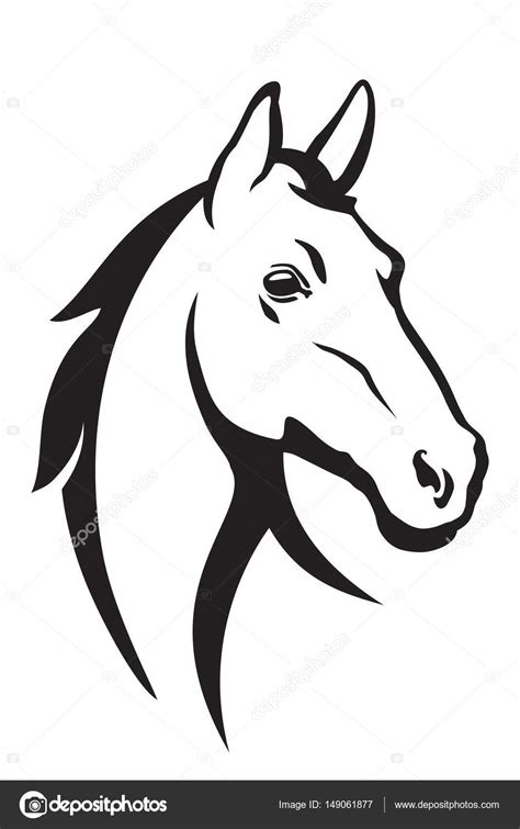 Horse Head Illustration — Stock Photo © Eugeniy 149061877