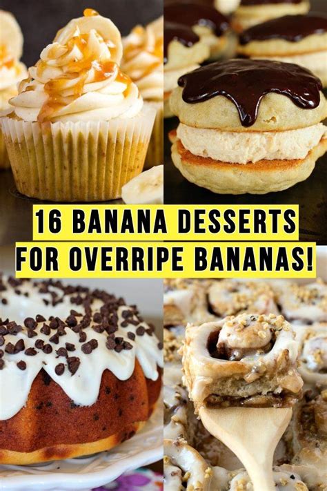 Banana Desserts Using Overripe Bananas Banana Recipes Overripe