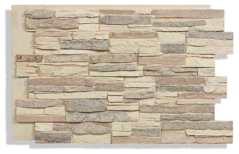 24 X36 Faux Stone Wall Panels Laguna Stacked Stone Desert Cream Traditional Siding And