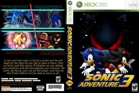 Sonic Adventure 3 Xbox 360 Box Art Cover By Mikeyplater
