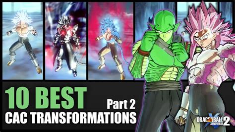Best Transformations For Cac Custom Character Part Dragon Ball
