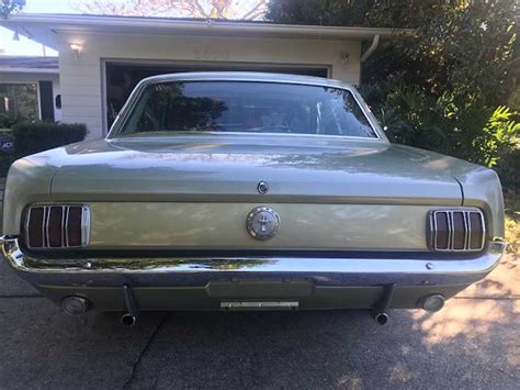 Price 1966 mustang 289 auto console 4 wheel disc brakes solid beautiful sauterne gold. 1st gen Sauterne Gold 1966 Ford Mustang V8 automatic For ...