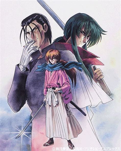Hajime Saito Aoshi Shinomori And Kenshin Kenshin Anime Rurouni Kenshin