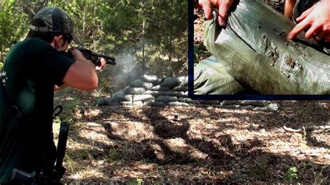 Like all types of shot, a buckshot. Sand Bag Torture Test (9mm, .223, 12g Slug & 00 Buck ...