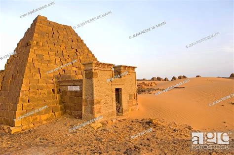 Pyramids Of Meroe Sudan Africa Stock Photo Picture And Rights