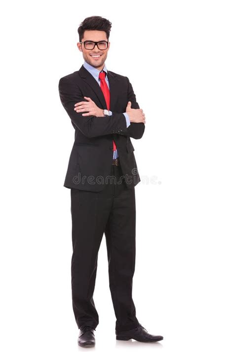 Business Man With Hands In Pockets Stock Photo Image Of Corporate