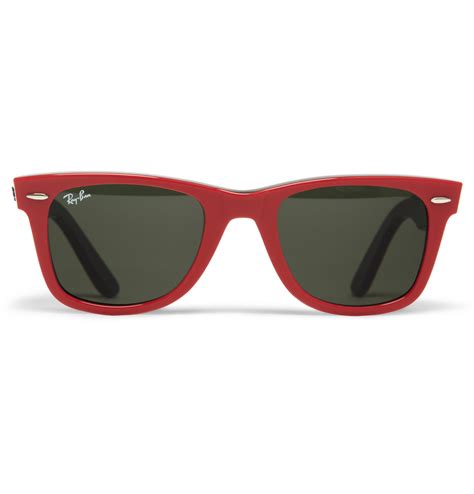 Lyst Ray Ban Original Wayfarer Sunglasses In Red For Men