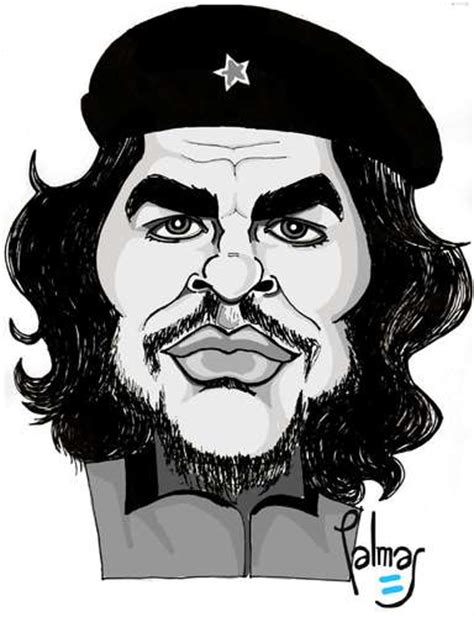El Che Von Palmas Berühmte Personen Cartoon Toonpool