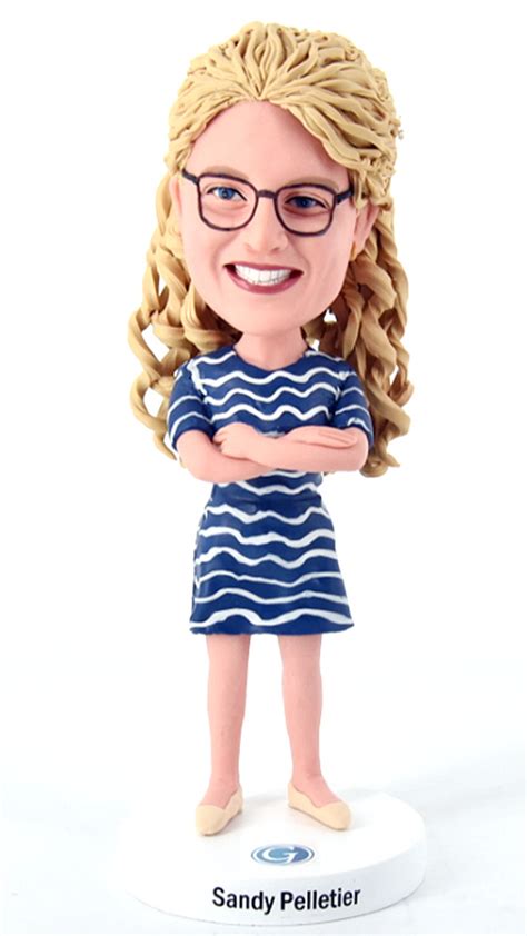 Custom Bobblehead Office Lady Crossed Arms In Her Own Outfits 7729N