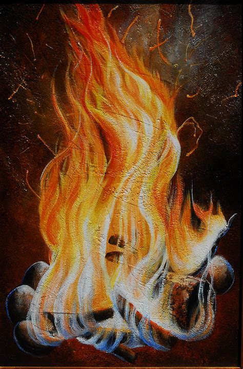 Eternal Fire Painting By Lori Salisbury