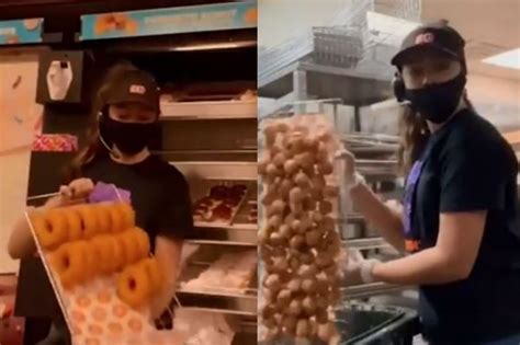 Video Esto Pasa Con Las Donas De Dunkin Donuts Al Cerrar La Tienda