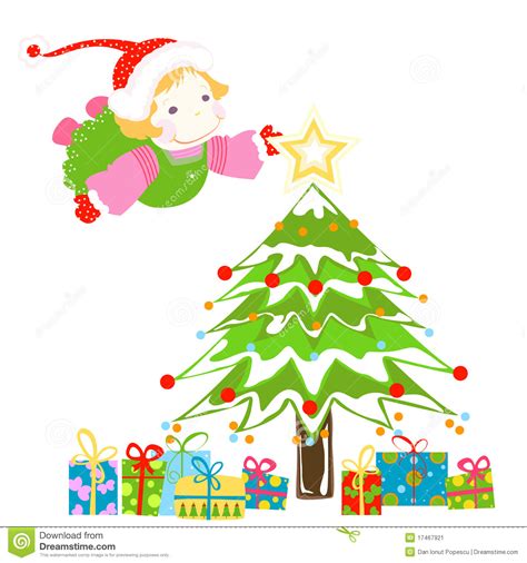 Christmas Angel Stock Vector Illustration Of Cute Claus