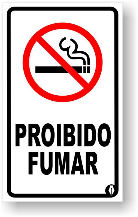 Placa De Sinalização Proibido Fumar Alta Qualidade Pvc