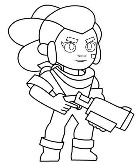 Coloring Page Brawl Stars Shelly 30