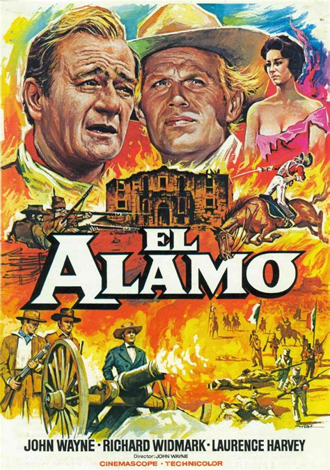 An Old Movie Poster For The Alamo