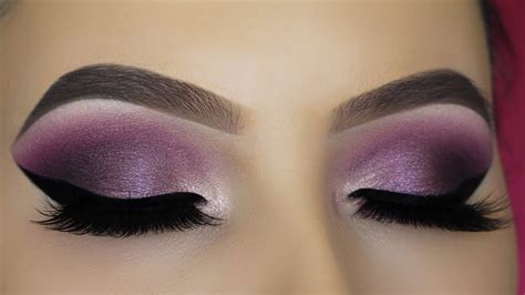 Purple Shimmer Eye Makeup Tutorial Flawlessend